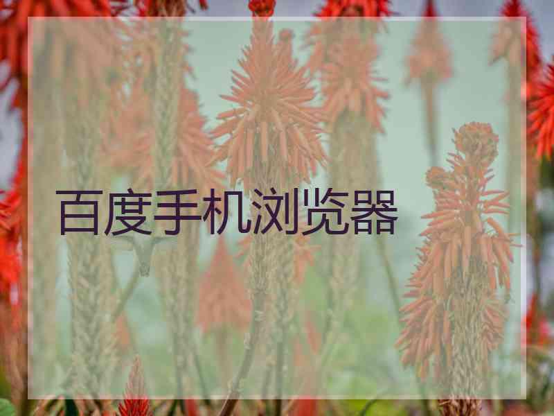 百度手机浏览器