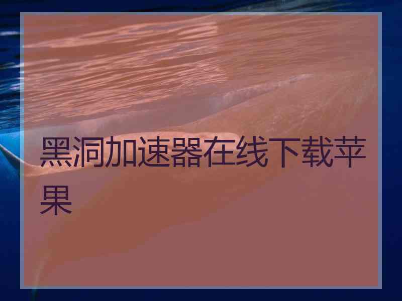 黑洞加速器在线下载苹果