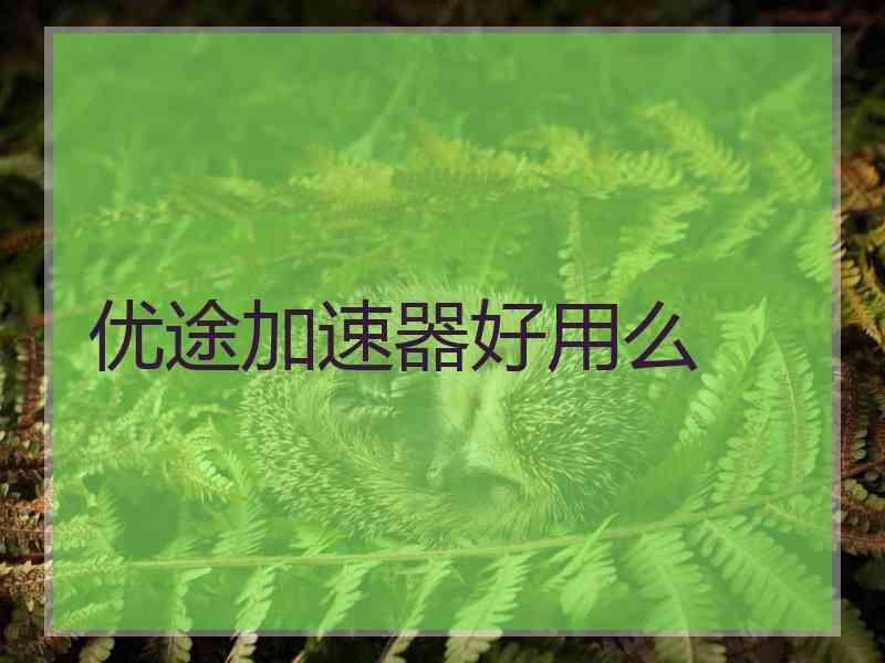 优途加速器好用么