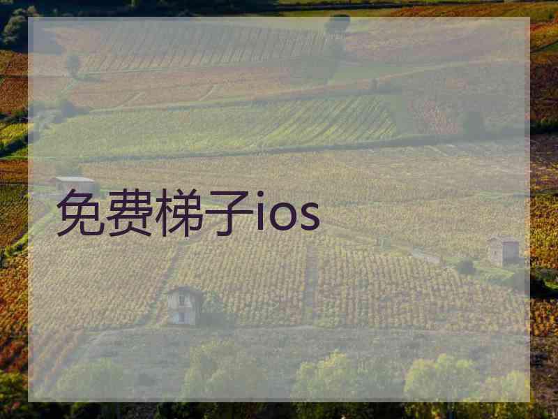 免费梯子ios