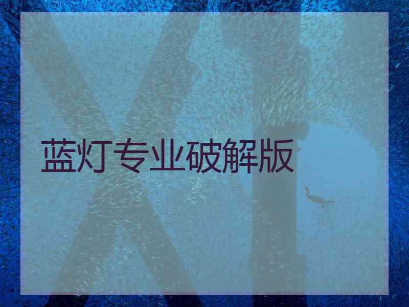蓝灯专业破解版