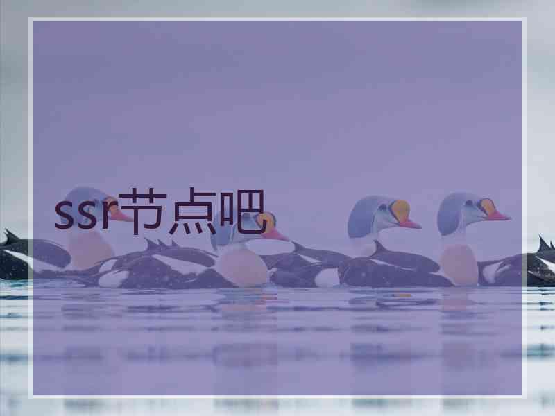 ssr节点吧