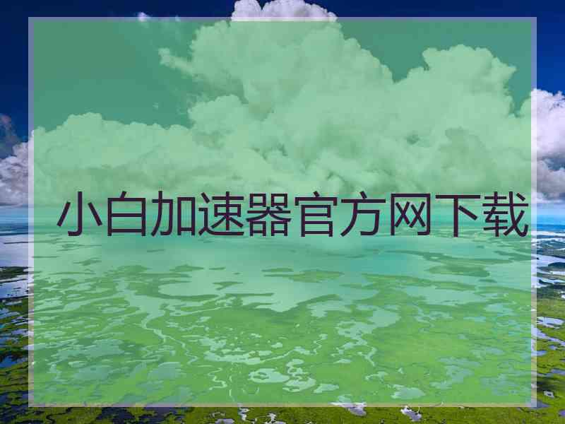 小白加速器官方网下载