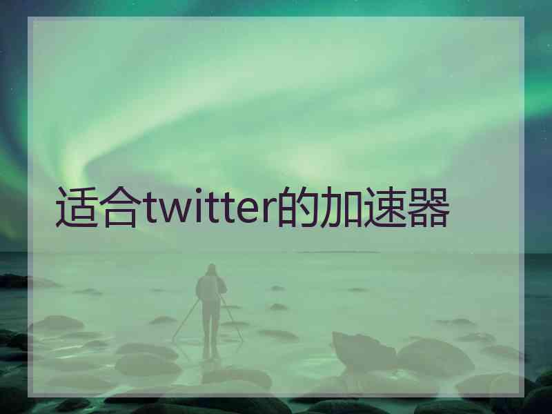适合twitter的加速器