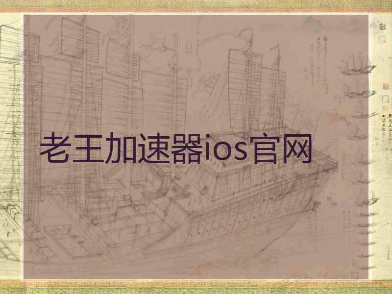 老王加速器ios官网