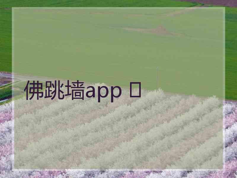 佛跳墙app 	