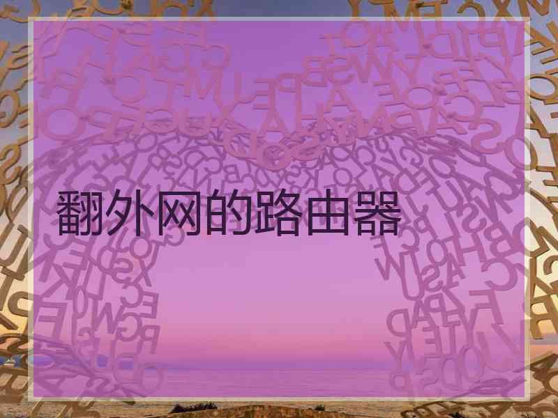 翻外网的路由器