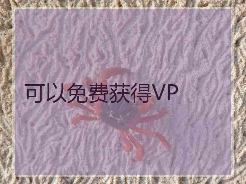 可以免费获得VP