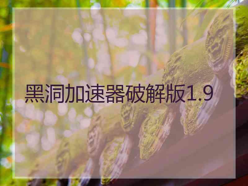 黑洞加速器破解版1.9