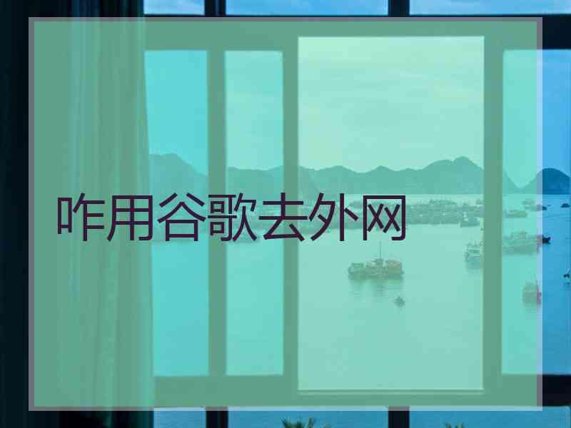 咋用谷歌去外网