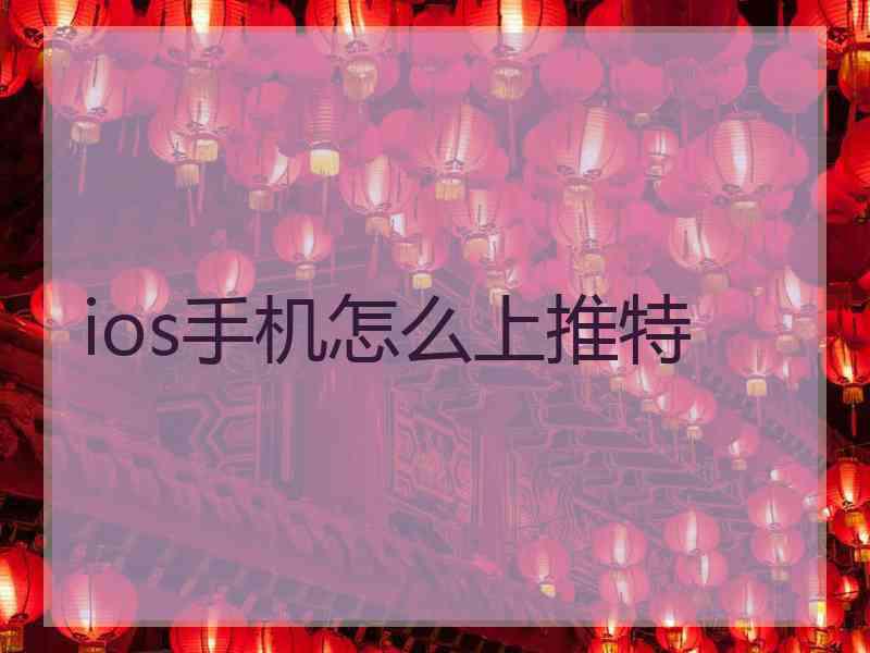ios手机怎么上推特