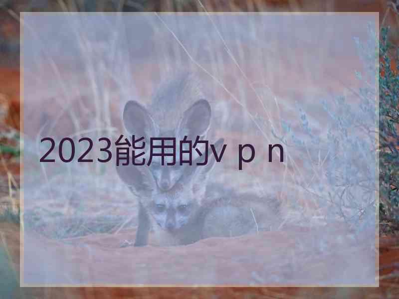 2023能用的v p n