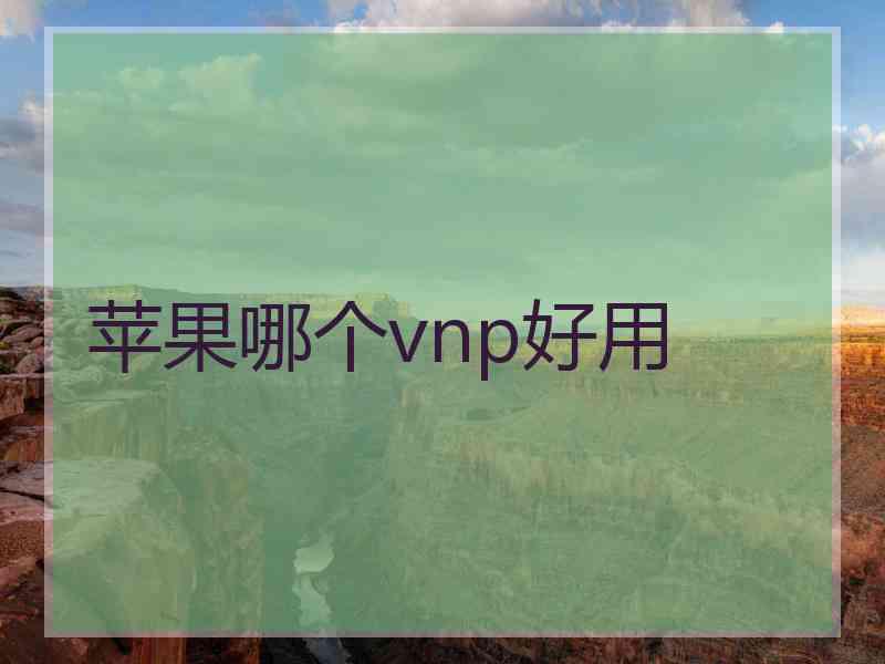 苹果哪个vnp好用