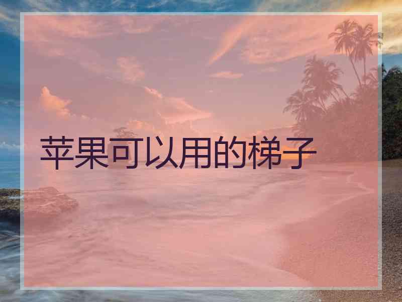 苹果可以用的梯子